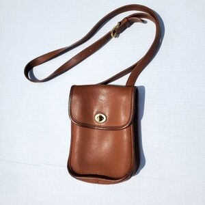 Coach 9979 Side Pack British Tan Leather Crossbody Bag from 2007